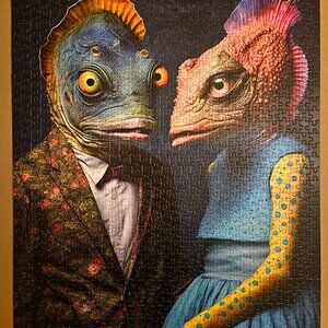 Meet the Aliens Myrrha and Zarek,  Cross and Glory jigsaw puzzle